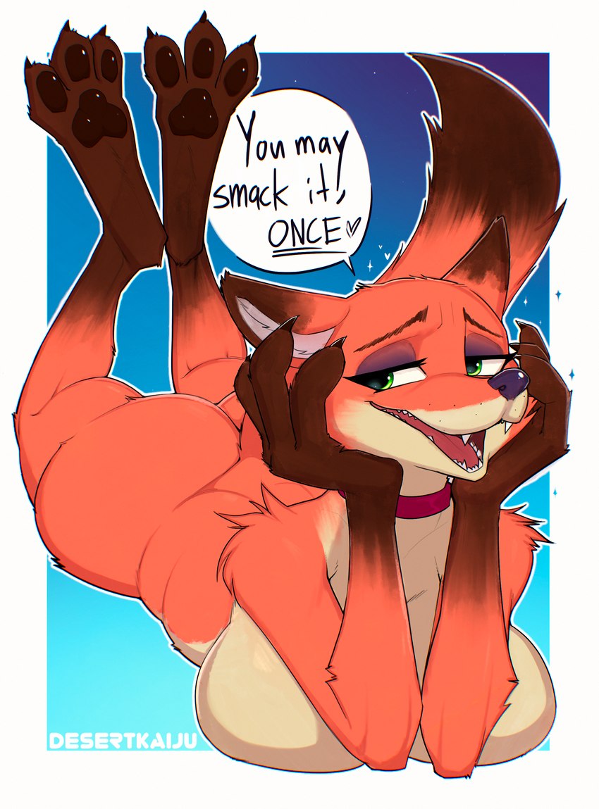 nick wilde (you may spank it once and etc) created by desertkaiju