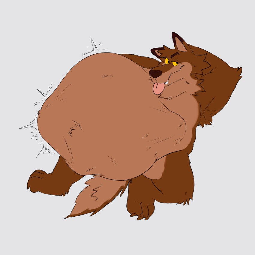 3_toes abdominal_bulge after_vore anthro arm_tuft armpit_hair armpit_tuft belly belly_tuft big_belly blep bloated body_hair brown_body brown_fur claws digestion elbow_tuft feet fur group hand_behind_head knee_tuft leg_tuft looking_aside male motion_lines multicolored_body multicolored_fur neck_tuft nude nude_anthro nude_male oral_vore struggling struggling_prey tail tail_tuft teeth toe_claws toes tongue tongue_out trio tuft two_tone_body two_tone_fur vore whiskers yellow_sclera technocaster gurdy_d._gula_(casterdawg) canid canine canis mammal wolf 1:1 hi_res