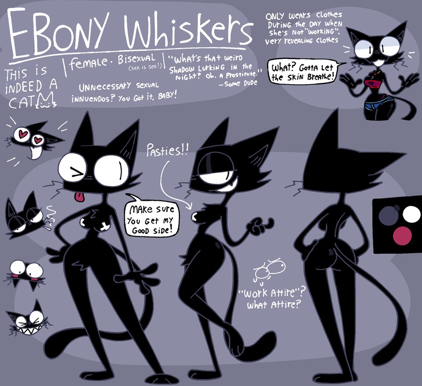 ebony whiskers created by thatkattyoinky