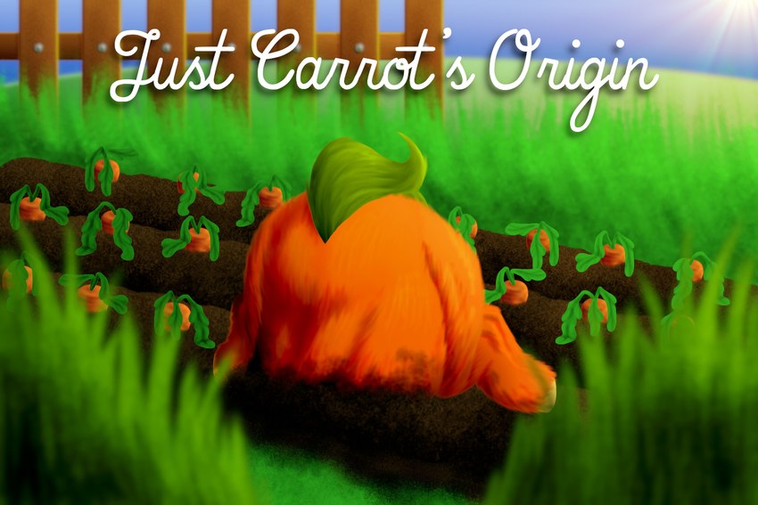 buried carrot crops fence feral food fruit fur grass head_buried head_in_ground male orange_body orange_fur plant pumpkin solo text vegetable wood wood_fence dragonixa fluffy_pony carrot_(fluffy_pony) fluffy_pony_(species) mammal 3:2 english_text