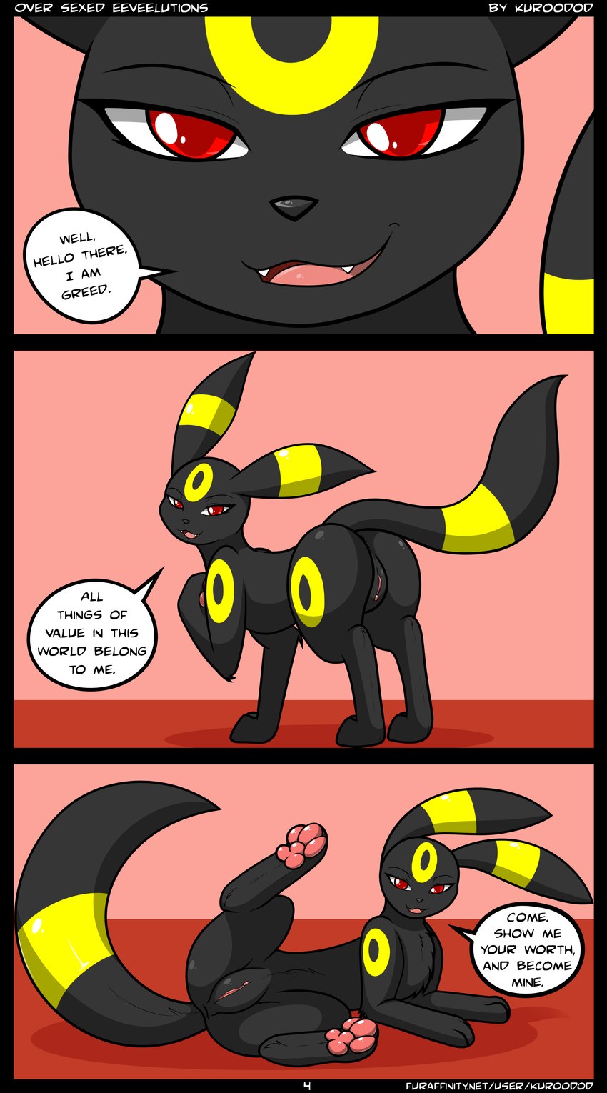 fan character and greed (oversexed eeveelutions and etc) created by kuroodod