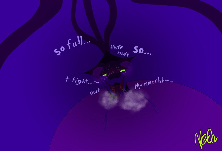 air_inflation aroused black_outline blueberry_inflation blush body_inflation close_to_bursting fangs forked_tongue green_sclera hyper hyper_inflation immobile implied_popping inflation logo looking_pleasured outline purple_blush purple_text teeth text tongue turned_on neonthesergal ssalvass reptile scalie snake 2023 artist_logo headshot_portrait hi_res portrait