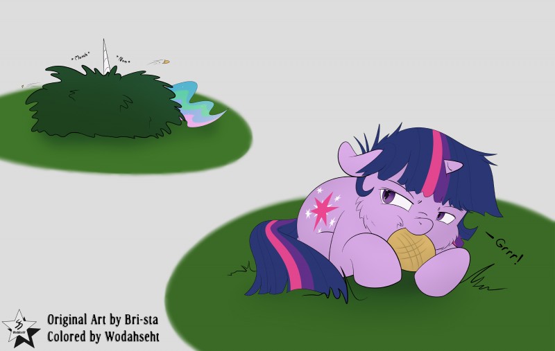 cookie cutie_mark duo female food fur grass hair horn multicolored_hair plant purple_body purple_eyes purple_fur purple_hair shrub two_tone_hair bri-sta wodahseht friendship_is_magic hasbro my_little_pony mythology princess_celestia_(mlp) twilight_sparkle_(mlp) equid equine mammal mythological_creature mythological_equine unicorn 2015 absurd_res hi_res