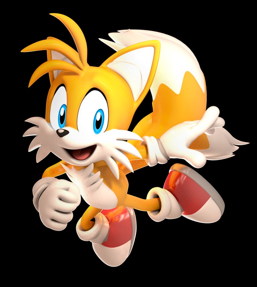 anthro blue_eyes border clothing dipstick_tail footwear fur gloves handwear male markings open_mouth open_smile shoes smile solo tail tail_markings transparent_border white_body white_fur yellow_body yellow_fur jcthornton sega sonic_the_hedgehog_(series) miles_prower canid canine fox mammal 2019 3d_(artwork) alpha_channel digital_media_(artwork) hi_res