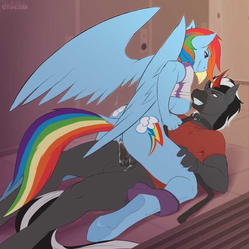 rainbow dash (friendship is magic and etc) created by scappo