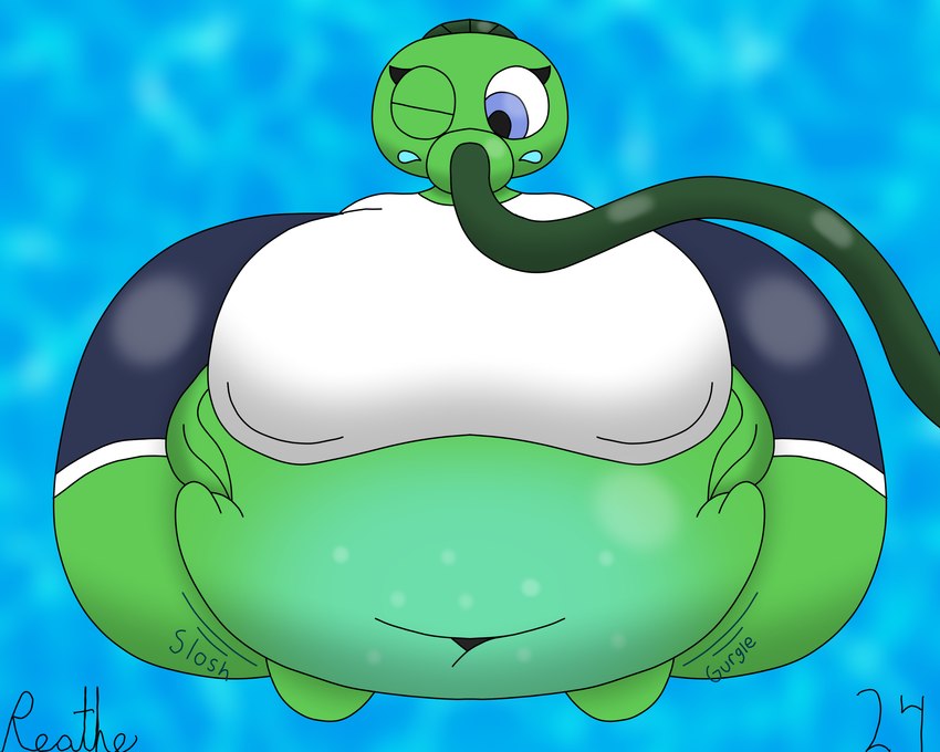 belly belly_expansion belly_grab belly_squish big_belly big_breasts big_butt big_nipples blue_background blue_bottomwear blue_clothing blue_eyes blue_shorts bottomwear breasts butt clothing deep_navel expansion eyelashes female front_view green_body green_hair green_hose gurgle_(sound_effect) hair hand_on_belly hand_on_own_belly hose hose_in_mouth hose_inflation huge_belly huge_breasts huge_butt huge_nipples hyper hyper_belly hyper_breasts hyper_butt hyper_inflation inflation leaf leaf_arms leaf_hair liquid_inflation motion_lines navel nipple_outline nipples not_furry one_eye_closed onomatopoeia plant plant_hair pseudo_hair rumbling_stomach shirt shorts simple_background siphon_(anatomy) slosh sloshing_belly solo sound_effects squish swelling text tight_clothing topwear water water_inflation white_clothing white_shirt white_topwear reathe electronic_arts plants_vs._zombies popcap_games elisa_(reathe) elemental_creature elemental_humanoid flora_fauna humanoid peashooter_(pvz) plant_humanoid 2024 5:4 colored digital_media_(artwork) hi_res shaded signature