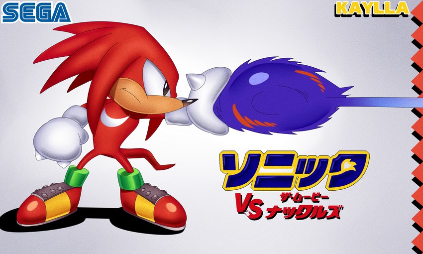 anthro black_eyes black_nose blue_body blue_fur clothing duo fighting_pose fist footwear fur gloves handwear logo looking_aside male pose red_body red_clothing red_footwear red_fur red_shoes retro sega_logo shadow shoes standing text white_clothing white_gloves white_handwear kayllacat classic_sonic_(universe) sega sonic_the_hedgehog_(film) sonic_the_hedgehog_(series) sonic_the_hedgehog_2_(film) classic_knuckles classic_sonic knuckles_the_echidna sonic_the_hedgehog echidna eulipotyphlan hedgehog mammal monotreme 2021 5:3 artist_name english_text hi_res japanese_text meme redraw shaded