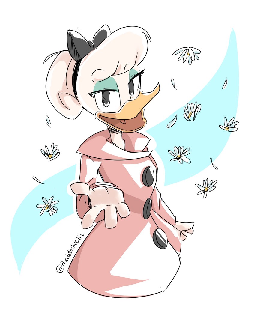 daisy duck (ducktales (2017) and etc) created by miyakoriee