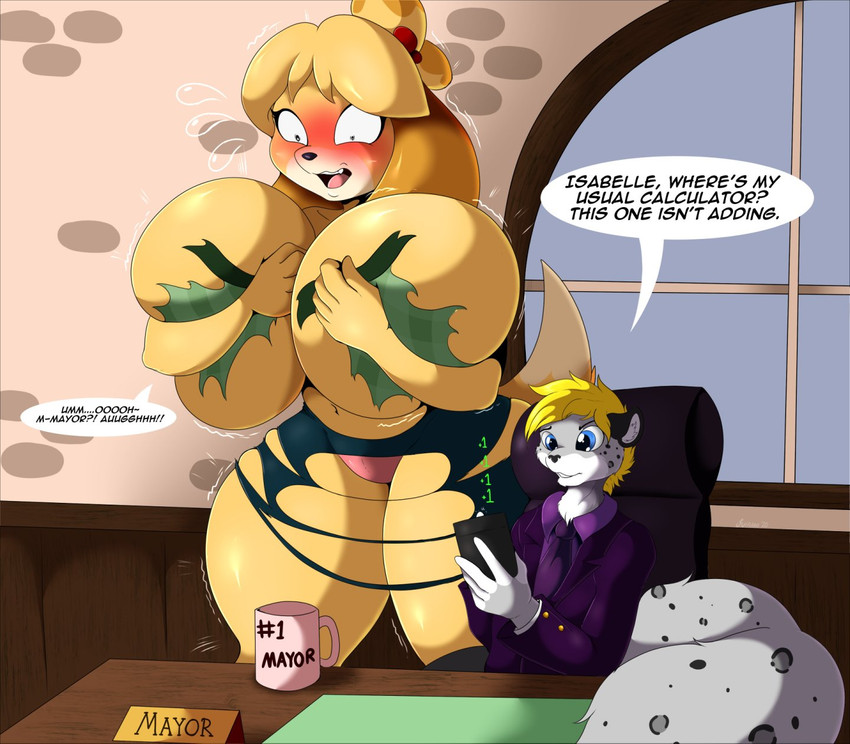 aussie luvtail and isabelle (animal crossing and etc) created by suirano