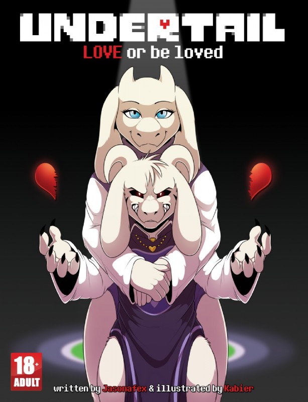 asriel dreemurr and toriel (undertale (series) and etc) created by kabscorner