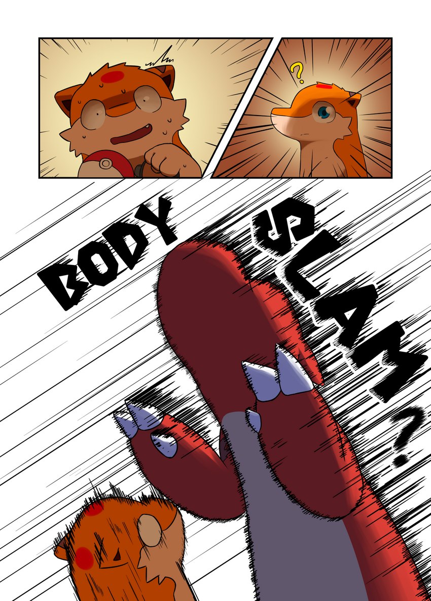 pokeball text darrow0 nintendo p.r.o._pokeball pokemon yuel charmeleon generation_1_pokemon generation_2_pokemon pokemon_(species) quilava comic english_text hi_res