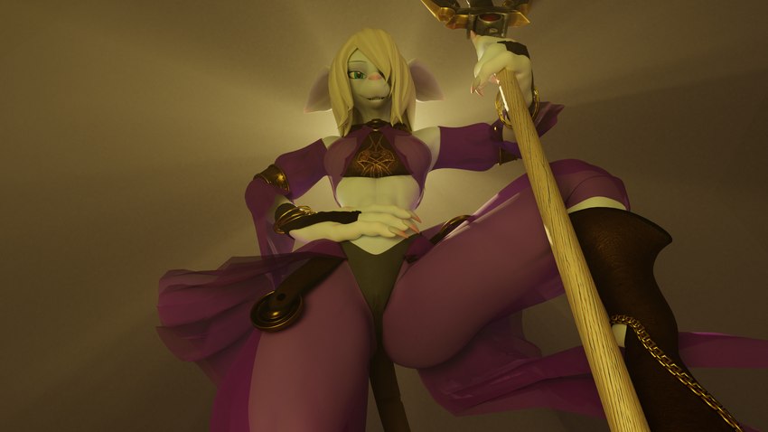 anthro breasts clothing female genitals hand_on_hip looking_at_viewer low-angle_view melee_weapon nipples polearm pussy solo spear translucent translucent_clothing weapon nach final_fantasy final_fantasy_ix square_enix warfare_machine freya_crescent warfare_freya burmecian mammal murid murine rat rodent 16:9 3d_(artwork) blender_(artwork) digital_media_(artwork) hi_res widescreen