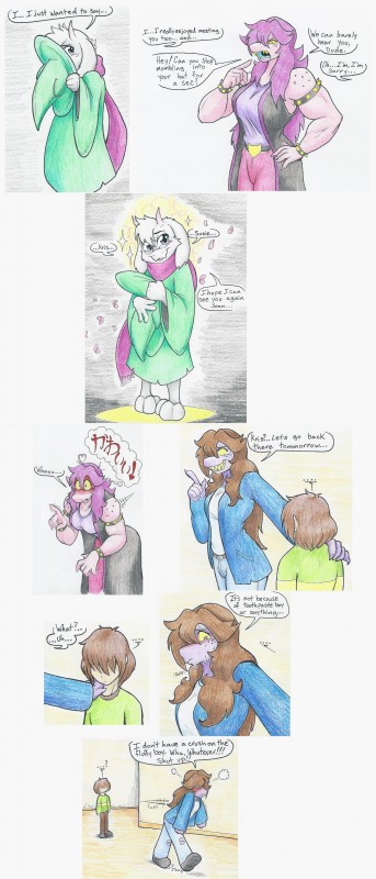 kris, ralsei, and susie (undertale (series) and etc) created by flicker-show