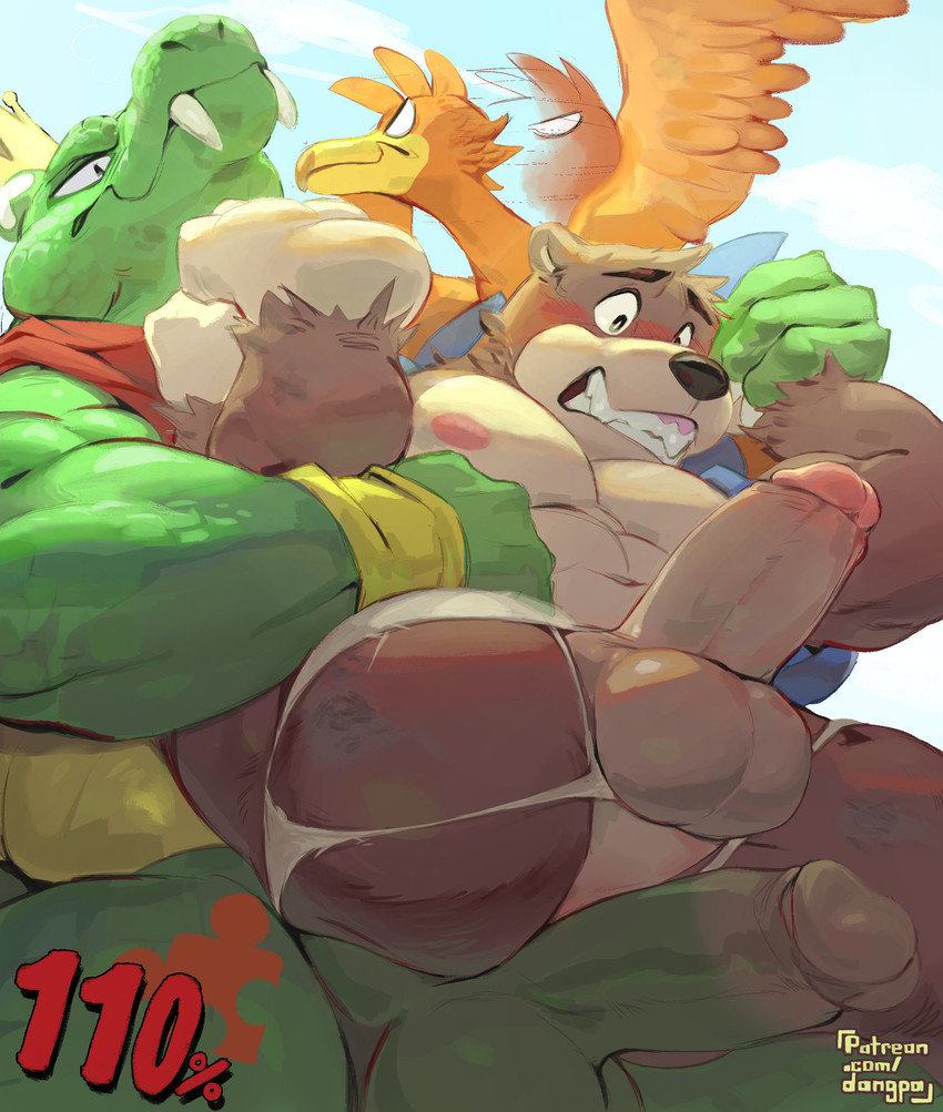 banjo, kazooie, and king k. rool (super smash bros. ultimate and etc) created by dangpa