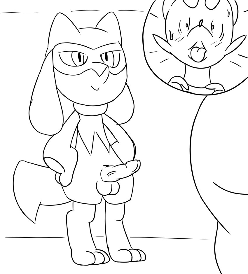 anthro balls duo female genitals male male/female penis usury40 nintendo pokemon generation_4_pokemon generation_5_pokemon mienfoo pokemon_(species) riolu hi_res monochrome