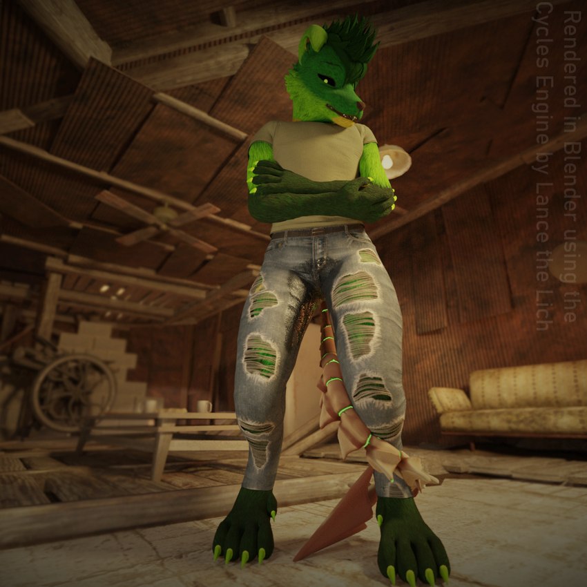 andromorph anthro bodily_fluids bone_tail claws clothed clothing feet female fur genital_fluids green_body green_fur inside intersex male paws post-apocalyptic raider skeletal_tail solo tail toe_claws toes urine watersports wetting lance_the_lich fallout microsoft lance_barrowpaw raider_(fallout) canid canine canis lich mammal undead wolf 1:1 3d_(artwork) digital_media_(artwork)