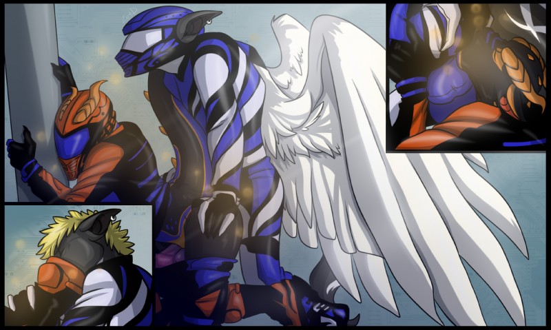 anal anthro armor bodily_fluids boots clothing duo ear_piercing feathered_wings feathers footwear from_behind_position gear headgear helmet male male/male motocross musk piercing scentplay sex shoes sniffing suit sweat tail wings zeta-la-angie mythology darkdragon23 eglan dragon mythological_creature mythological_scalie scalie hi_res