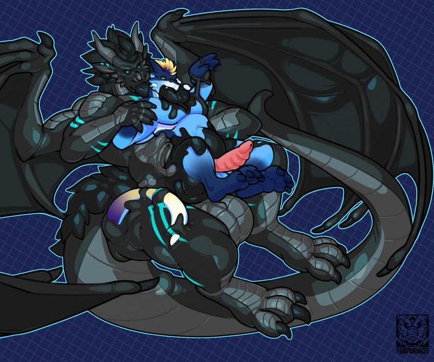 anthro athletic balls cycle genitals goo_body hair licking male male/male mane mane_hair neverending penis possession ridged_penis size_difference takeover tongue paintylux mythology teryx talen teryx_commodore wikiwarrior dragon mythological_creature mythological_scalie rain_dragon scalie symbiote 6:5 hi_res