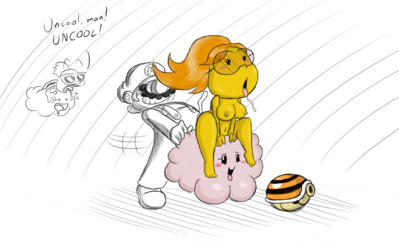 anthro blonde_hair blush breasts cloud cuckold eyewear female glasses group group_sex hair infidelity interspecies male male/female navel nipples ponytail sex short_stack text yellow_body yellow_nipples yellow_skin timoteihiv mario_bros nintendo paper_mario paper_mario_(2000) lakilester lakilulu mario human koopa lakitu lakitu's_cloud mammal reptile scalie unknown_species english_text sketch