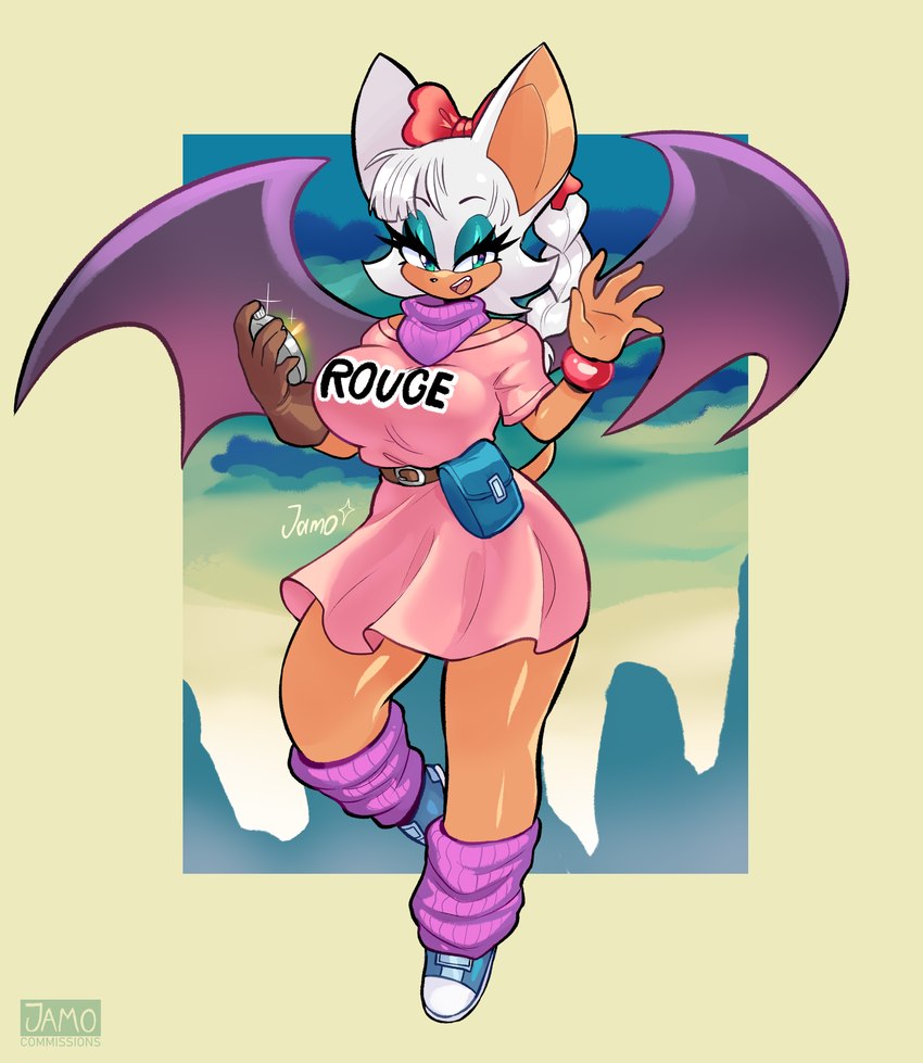 bulma and rouge the bat (sonic the hedgehog (series) and etc) created by jamoart