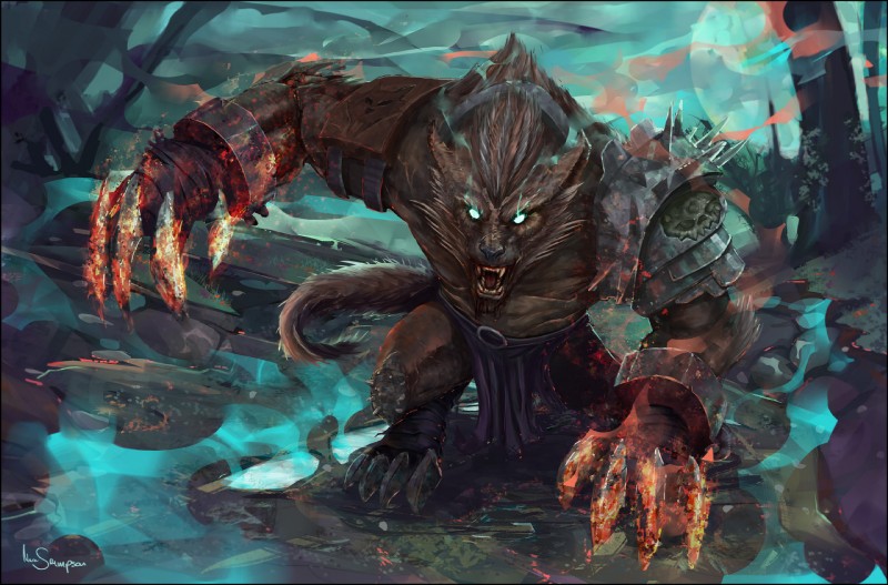 warwick (league of legends and etc) created by marc sampson