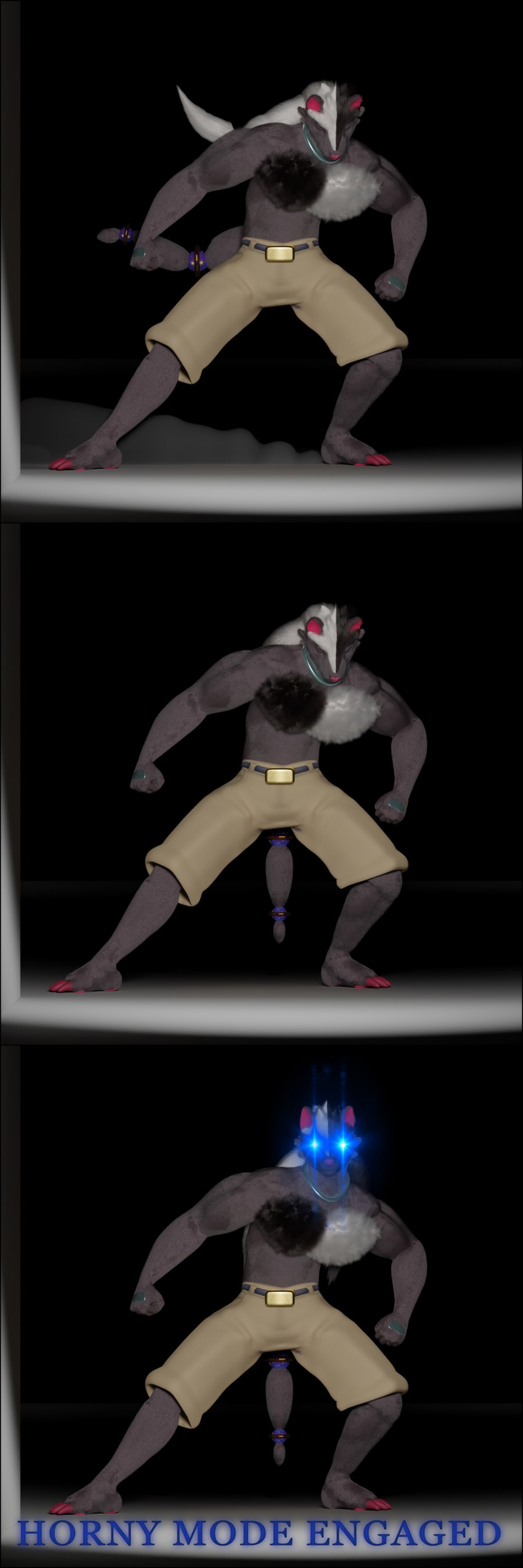 anthro border bottomwear cartoon_physics clothing dust_cloud fluffy_chest glowing glowing_eyes hair humor jewelry long_hair looking_at_viewer male muscular muscular_male necklace pants_only shorts solo transparent_border the_tao_swordsman nintendo pokemon aleron_(the_tao_swordsman) generation_5_pokemon hybrid legendary_pokemon pokemon_(species) reshiram zoroark 3d_(artwork) absurd_res alpha_channel comic digital_media_(artwork) hi_res meme sequence