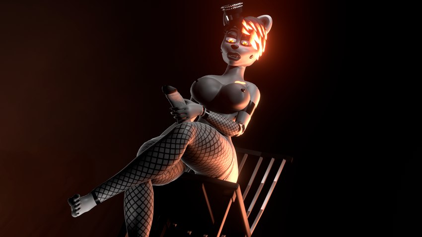 breasts burning_eyes clothing genitals grey_body grey_skin gynomorph intersex legwear machine masturbation penis sitting solo stockings magniym five_nights_at_freddy's scottgames fan_character animatronic robot 16:9 3d_(artwork) digital_media_(artwork) hi_res source_filmmaker_(artwork) widescreen