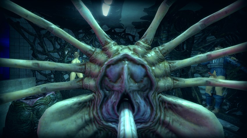 breasts clothing egg female forced forced_oral genitals group hive intersex intersex/female intersex/male male nipples not_furry nude oral oral_oviposition oral_penetration oviposition ovipositor ovipositor_in_mouth penetration penis restrained sex teratophilia sam_ayou alien_(franchise) alien facehugger human mammal monster ovomorph xenomorph 16:9 3d_(artwork) digital_media_(artwork) hi_res widescreen