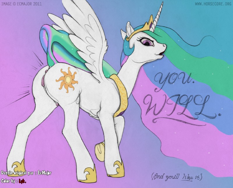 princess celestia (friendship is magic and etc) created by ecmajor and lyk