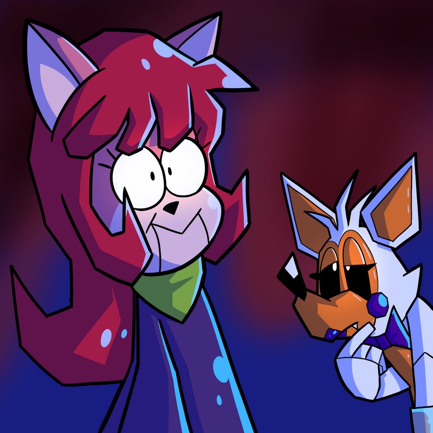 anthro duo female feral machine pembrokewkorgi cattanooga_cats five_nights_at_freddy's five_nights_at_freddy's_world hanna-barbera jellystone_(hbo_max) scottgames kitty_jo lolbit_(fnaf) animatronic canid canine domestic_cat felid feline felis fox humanoid mammal robot 1:1 hi_res