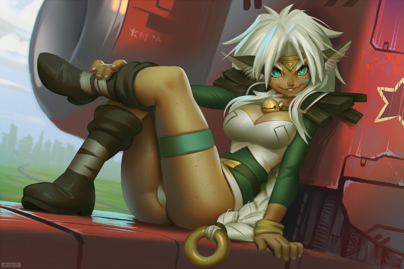 aisha clanclan (outlaw star) created by miles df