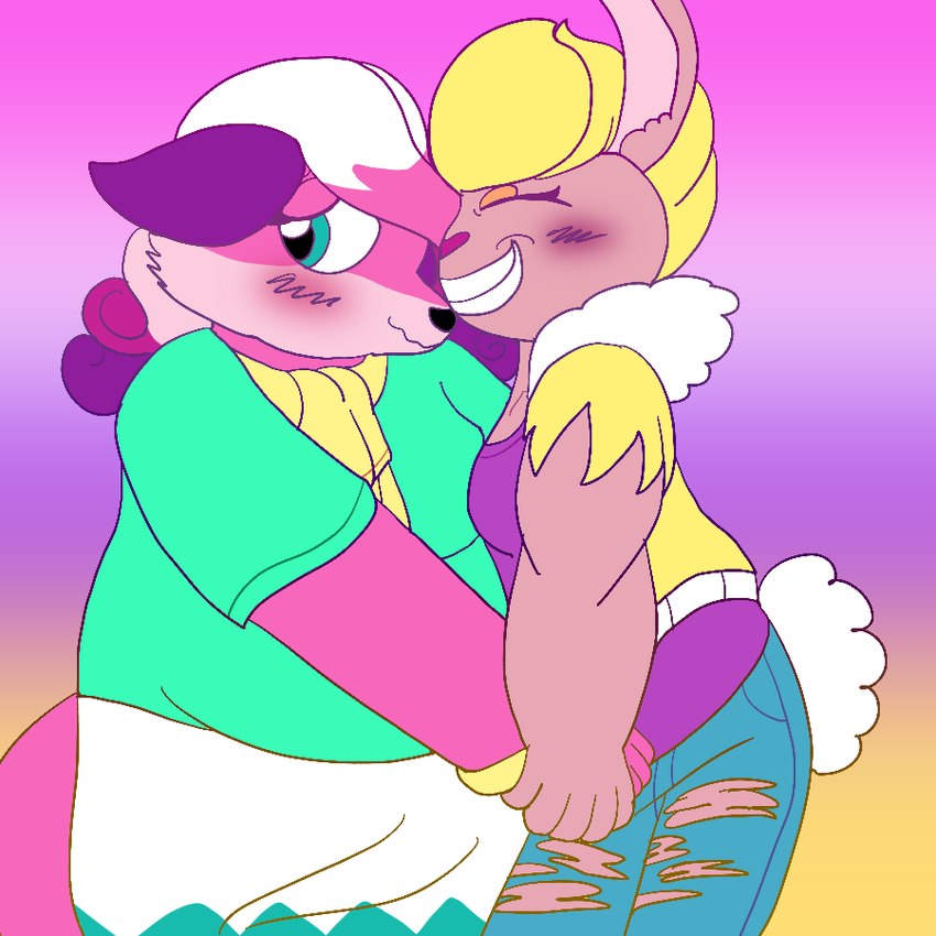 allison goleta and melody amaranth (super lesbian animal rpg) created by tildeheart