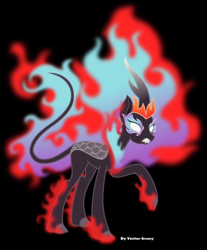 fangs female fire solo teeth vector white_eyes vector-brony friendship_is_magic hasbro my_little_pony queen_rain_shine_(mlp) nirik 2018 absurd_res alpha_channel hi_res