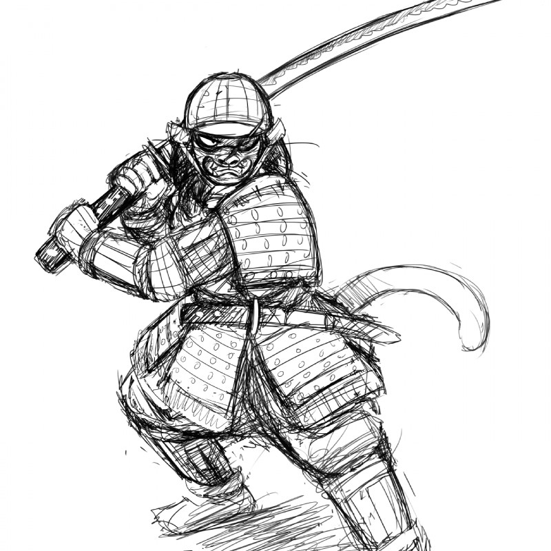 anthro armor female fighting_pose frown headgear helmet katana mask melee_weapon pose samurai scar solo sword warrior weapon hladilnik blue_byte_(game_developer) for_honor_(game) cat_knight domestic_cat felid feline felis mammal 1:1 black_and_white hi_res monochrome