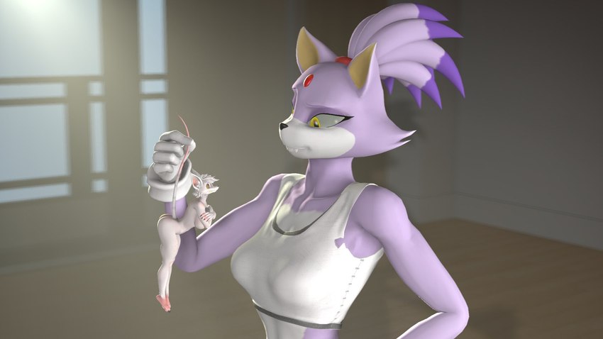 3d_background anthro breasts clothing duo extreme_size_difference female female/female fur hair larger_female micro purple_body purple_fur simple_background size_difference smile white_body white_fur white_hair yellow_eyes soda_rakoon sega sonic_the_hedgehog_(series) warfare_machine blaze_the_cat officer_flint_(foresttherotten) warfare_blaze warfare_flint domestic_cat felid feline felis mammal murid murine rat rodent 16:9 3d_(artwork) digital_media_(artwork) hi_res source_filmmaker_(artwork) widescreen