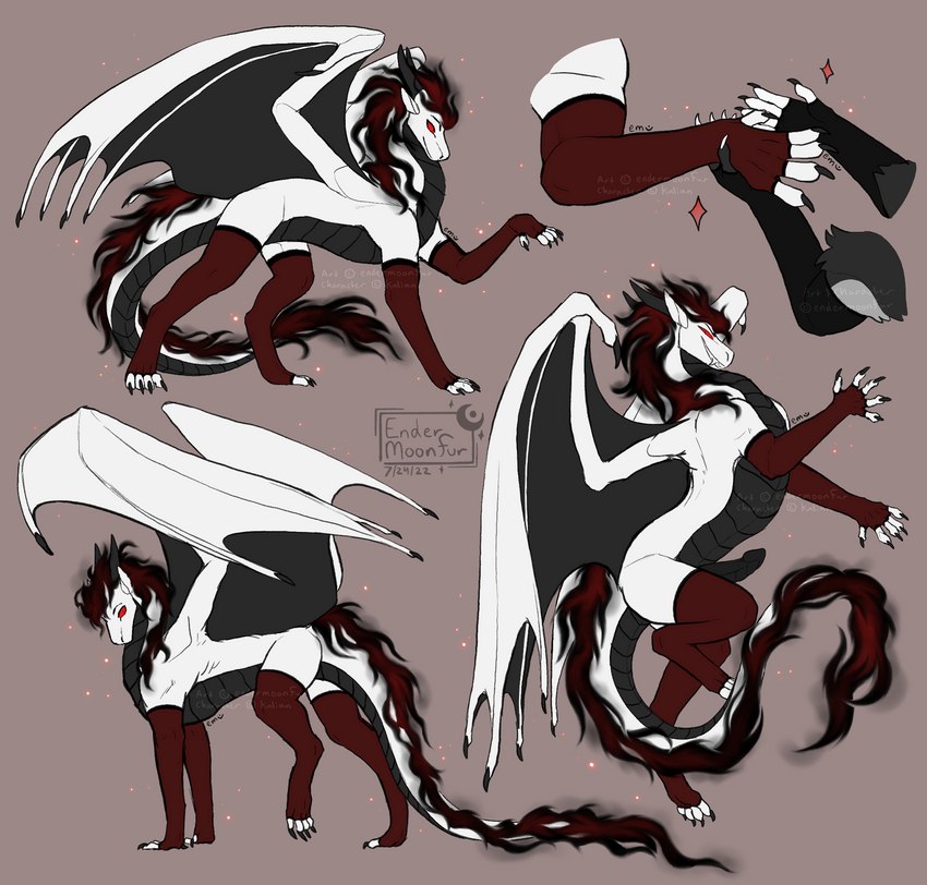 clothed clothed_feral clothing erection feral footwear genitals legwear male penis presenting red_sclera solo stockings tail thigh_highs wings endermoonfur european_mythology mythology kalian dragon mythological_creature mythological_scalie scalie western_dragon hi_res sketch_page