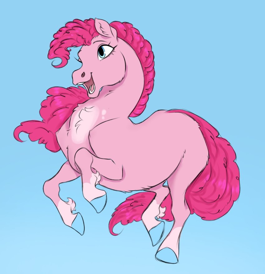 blue_background blue_eyes blue_hooves countershade_fur countershading female feral fur hair hooves mane open_mouth open_smile pink_body pink_fur pink_hair pink_mane pink_tail quadruped simple_background smile solo tail witherslayer73 friendship_is_magic hasbro my_little_pony pinkie_pie_(mlp) earth_pony equid equine horse mammal pony 2022 digital_drawing_(artwork) digital_media_(artwork) full-length_portrait hi_res portrait