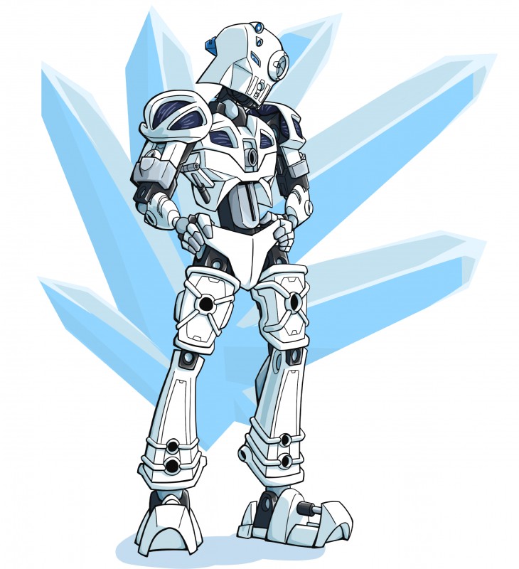 ambiguous_gender armor blue_eyes fingers hands_on_hips machine mask not_furry scope simple_background solo standing white_body atticustm1 bionicle lego nuju humanoid robot 2017 2019 absurd_res digital_drawing_(artwork) digital_media_(artwork) hi_res