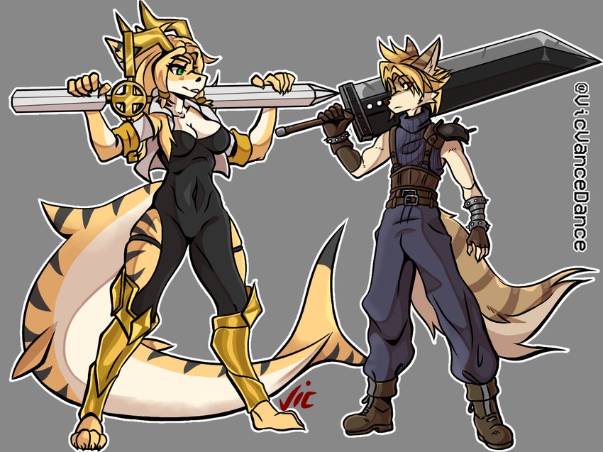 final fantasy vii and etc created by vicvance