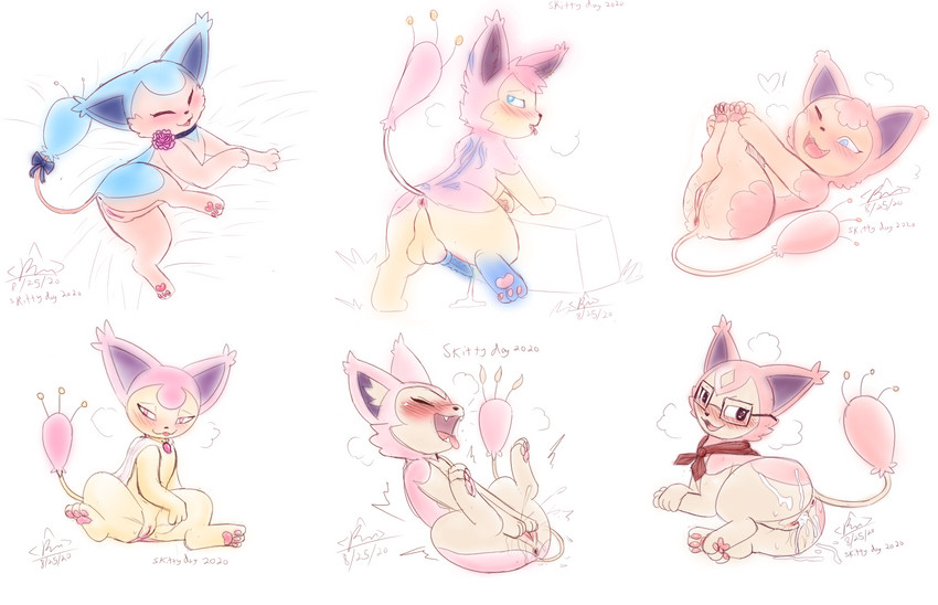 fan character, mewt, and rue the skitty (pokemon-specific day and etc) created by rymherdier