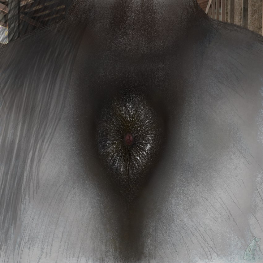 anatomically_correct anatomically_correct_anus anus black_anus butt butt_shot close-up equine_anus faceless_character feral fur gaping gaping_anus male orifice puffy_anus quadruped realistic_feral solo darkmare equid equine horse mammal 1:1