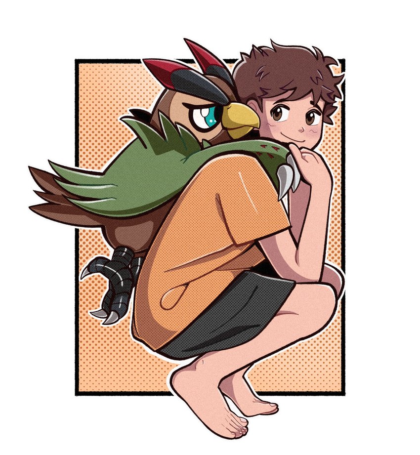 falcomon and minoru hyuga (digimon survive and etc) created by fortremy