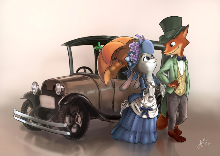 judy hopps and nick wilde (zootopia and etc) created by slothyamphawa