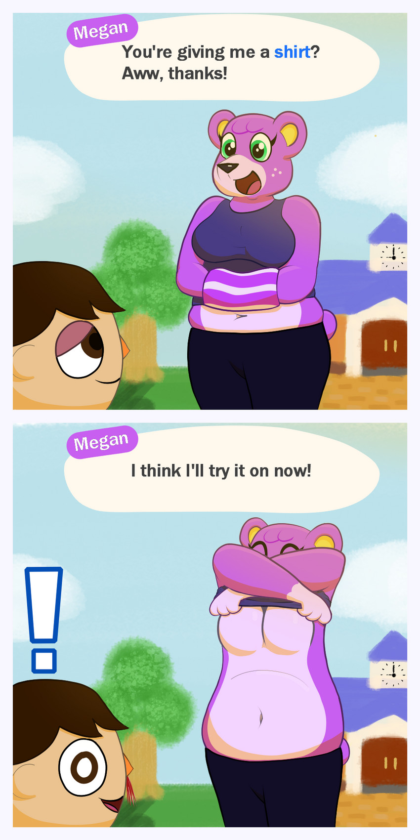 megan and villager (animal crossing and etc) created by 4o4error