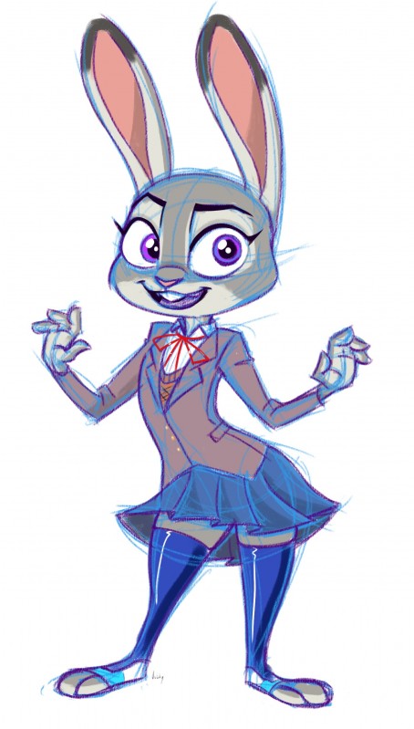 anthro biped female open_mouth purple_eyes simple_background smile solo jobbythehong disney zootopia judy_hopps lagomorph leporid mammal rabbit absurd_res digital_media_(artwork) hi_res