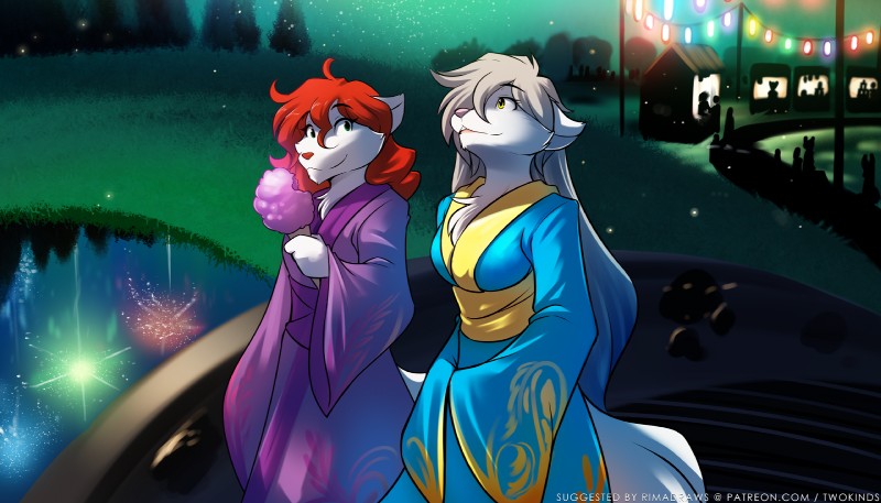 raine silverlock and roselyn (twokinds) created by tom fischbach