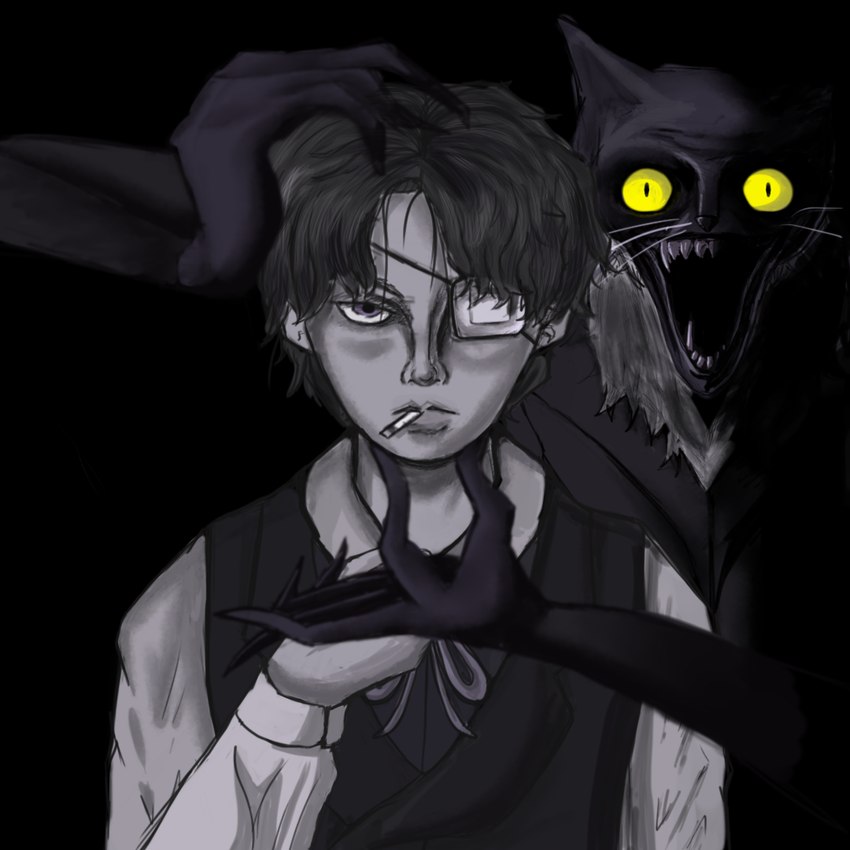 daan and pocketcat (fear & hunger 2: termina and etc) created by dancampoy