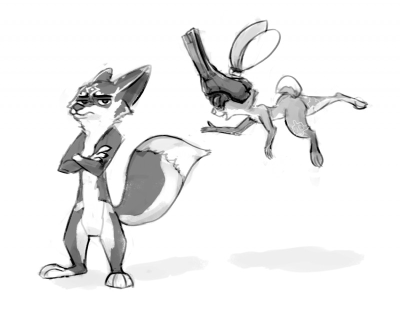 judy hopps, link, midna, and nick wilde (the legend of zelda and etc) created by bluedouble