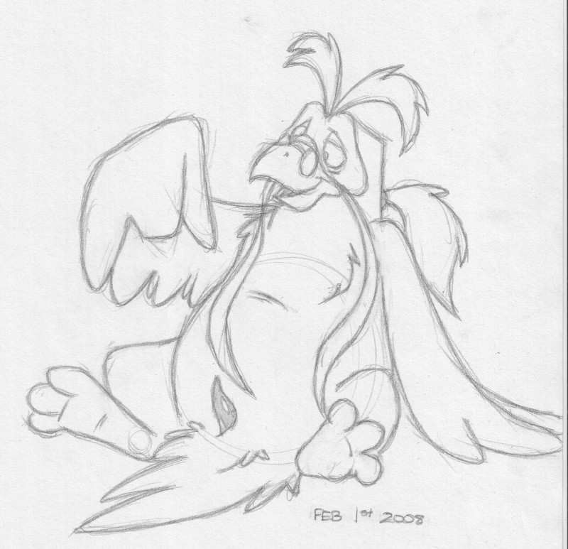 animal_genitalia anthro avian_butt biped cloaca cloacal_penis erection eyewear facial_hair feathered_wings feathers front_view genitals gesture glasses hand_gesture looking_away male mustache nude penis pointing pointing_at_penis pointing_at_self pointing_down reclining sitting small_penis solo spread_legs spreading tapering_penis winged_arms wings mizzyam mighty_max virgil_(mighty_max) avian 2008 graphite_(artwork) hi_res monochrome sketch traditional_media_(artwork)