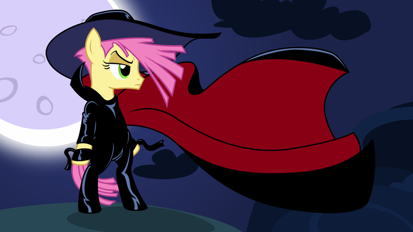 cape clothing full_moon hair hat headgear headwear latex long_cape male moon pink_hair pose skinsuit solo standing tight_clothing wide_brim_hat badumsquish cybersix_(copyright) friendship_is_magic hasbro my_little_pony li'l_cheese_(mlp) equid equine horse mammal pony absurd_res hi_res